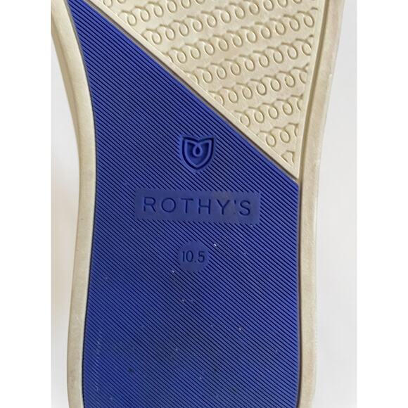 Rothy's High Top Slip On Stretch Casual Sneaker Tan Cream Camo Size 10.5 - Picture 9 of 9